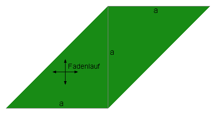 Raute aus zwei Dreiecken